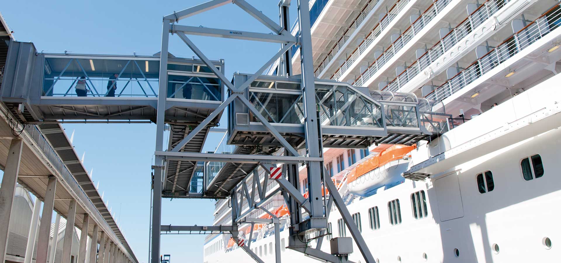 boarding cruise ship entrance